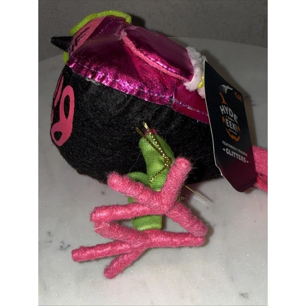 Target 2024 Hyde and Eek GLITTERS Halloween Neon Punk Rocker Skeleton Bird NWT